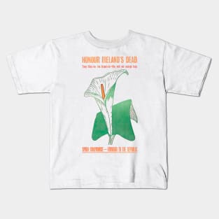 Honour Ireland's Dead Easter Lily Vintage Poster Kids T-Shirt